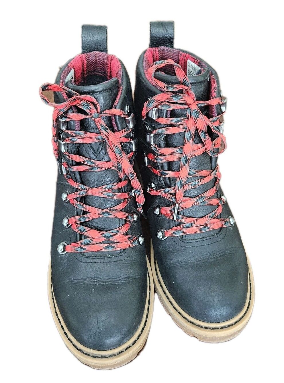 Toms Summit Combat Style Boot Lace Up Chunky Heel Womens Size 6.5 Hiking Boots - Picture 5 of 8